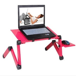 Aluminum alloy laptop desk foldable bed desk dormitory lazy radiator bracket standing desk