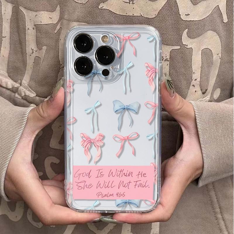 Compatible With Bow-shaped English Phone Cases