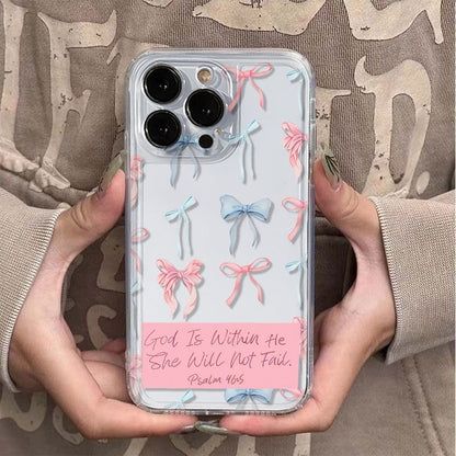 Compatible With Bow-shaped English Phone Cases