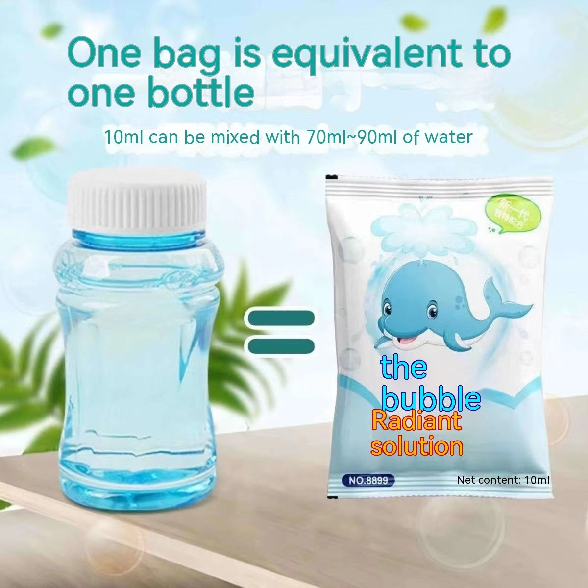 Bubble Water Replenisher Easy To Carry Small Bags Concentrated Solution