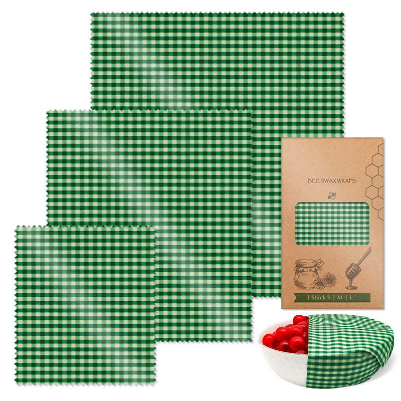 Beeswax Preservation Cloth Preservative Film Recyclable Food Packaging