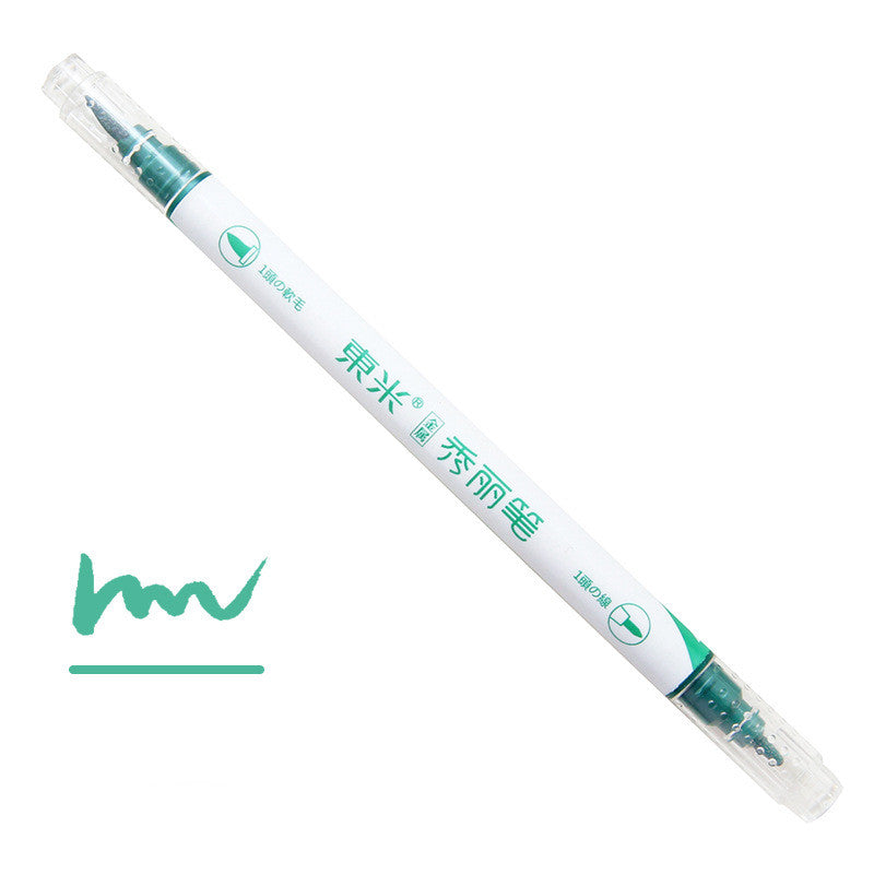 Hand-painted Multifunctional Refillable Soft Tip Calligraphy Pen