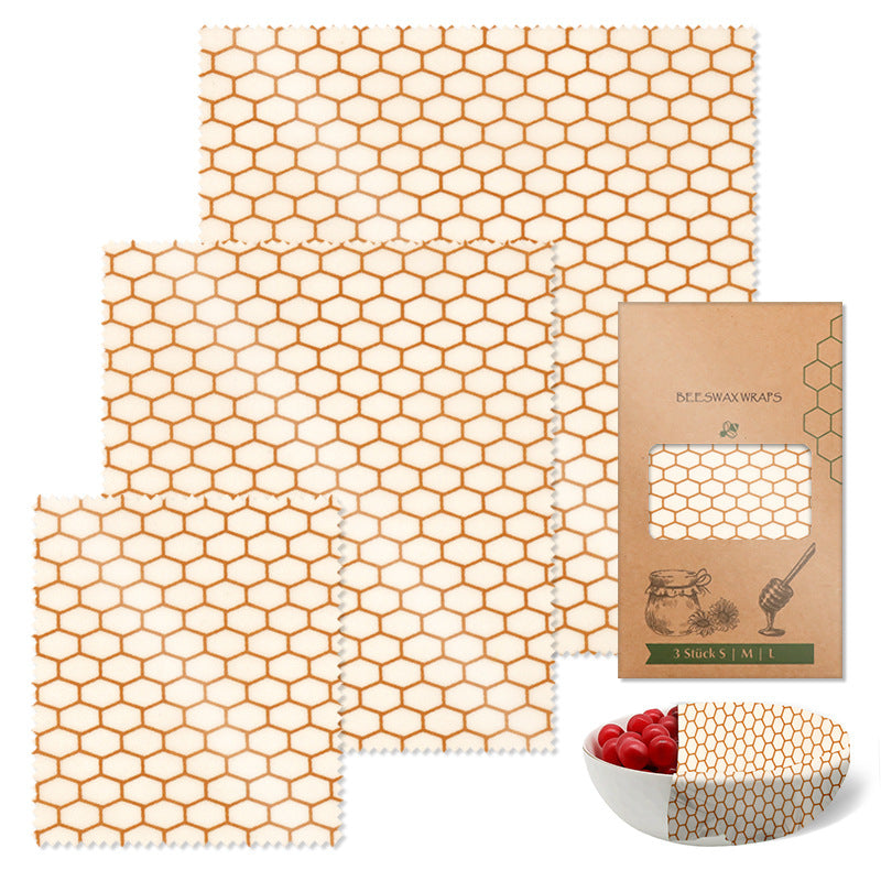 Beeswax Preservation Cloth Preservative Film Recyclable Food Packaging