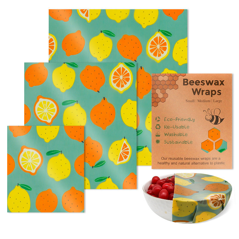 Beeswax Preservation Cloth Preservative Film Recyclable Food Packaging