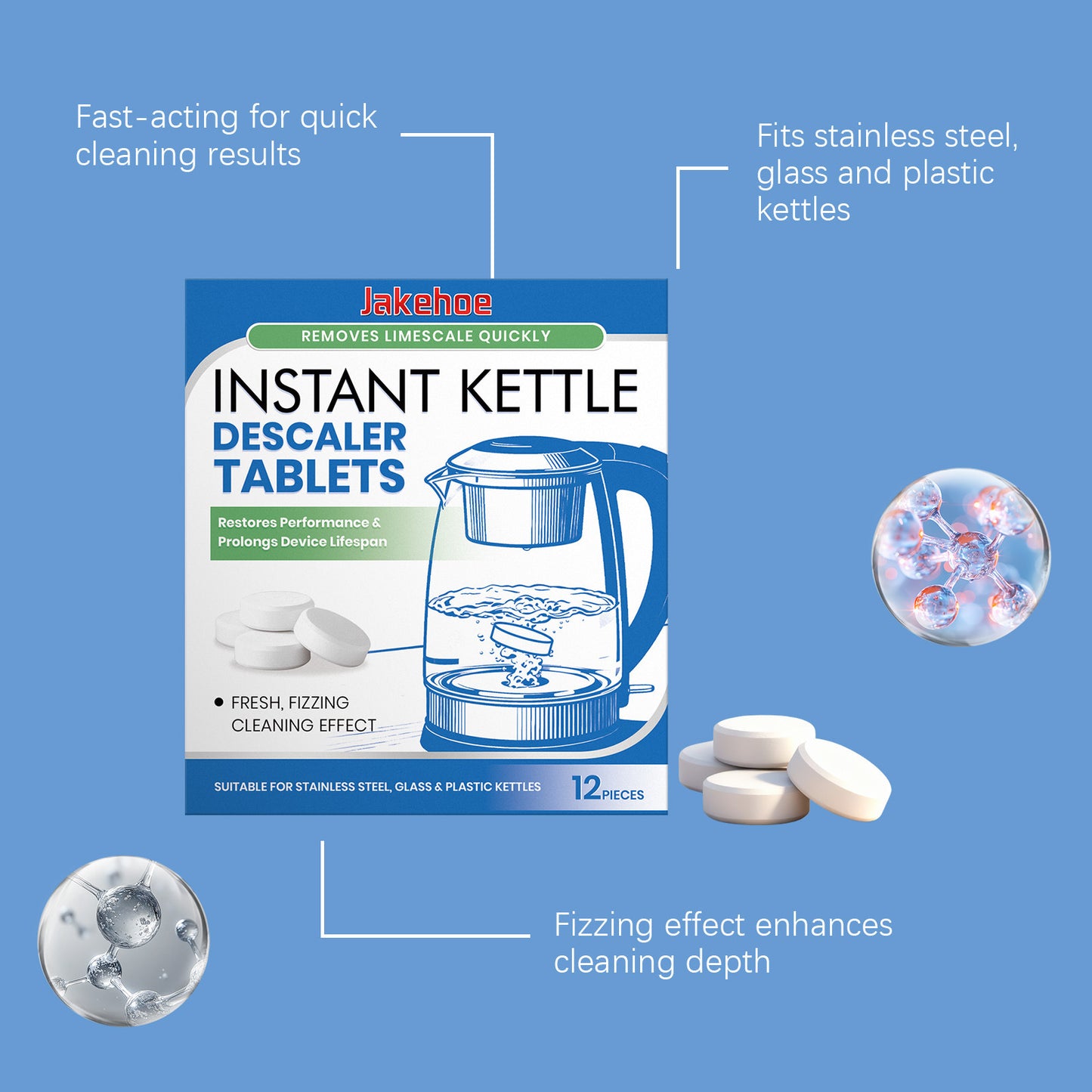 Instant Kettle Descaler Tablets