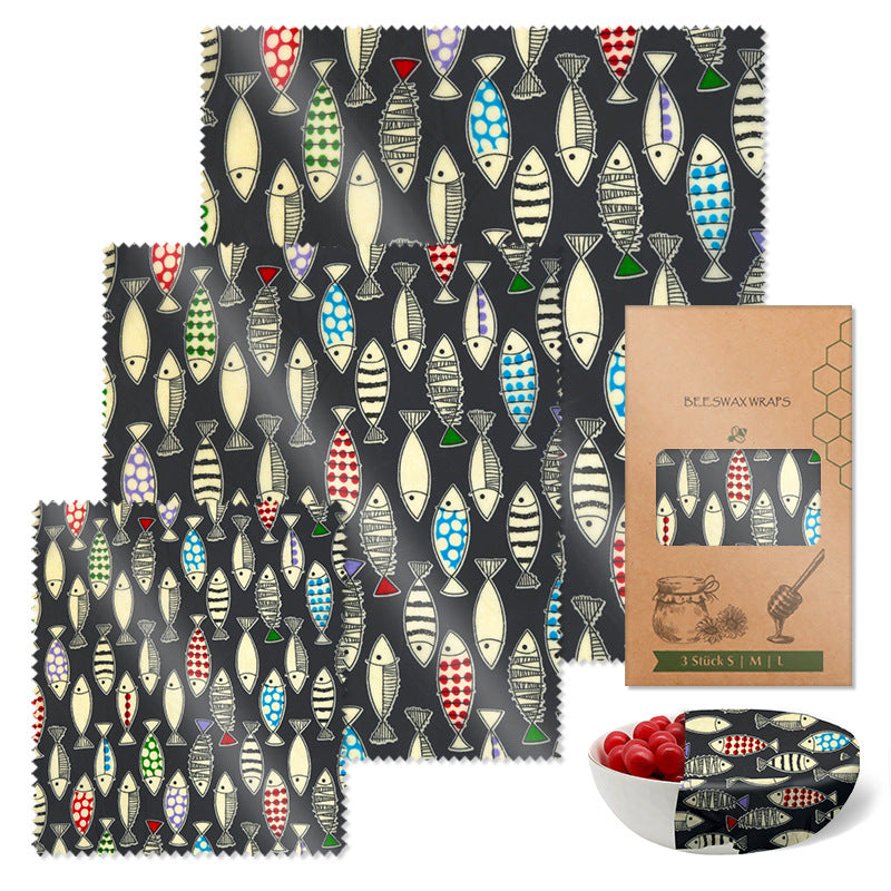 Beeswax Preservation Cloth Preservative Film Recyclable Food Packaging