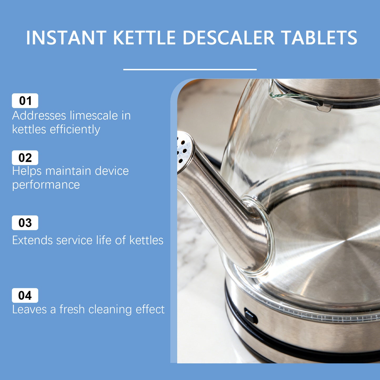 Instant Kettle Descaler Tablets
