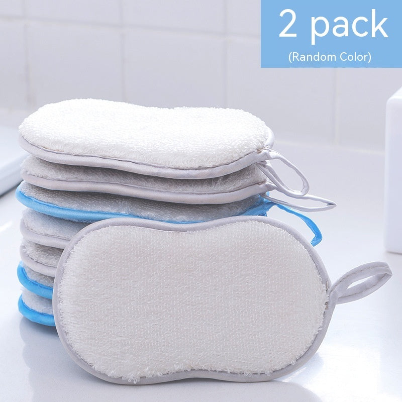 Dish-washing Sponge Kitchen Cleaning Decontamination Double-sided Magic Cloth