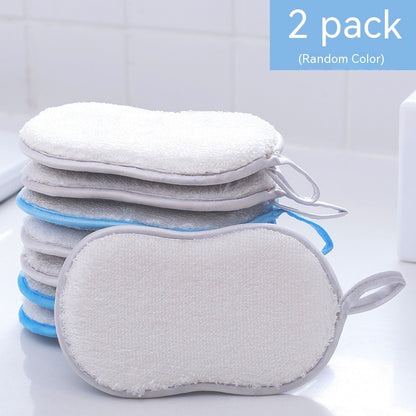 Dish-washing Sponge Kitchen Cleaning Decontamination Double-sided Magic Cloth