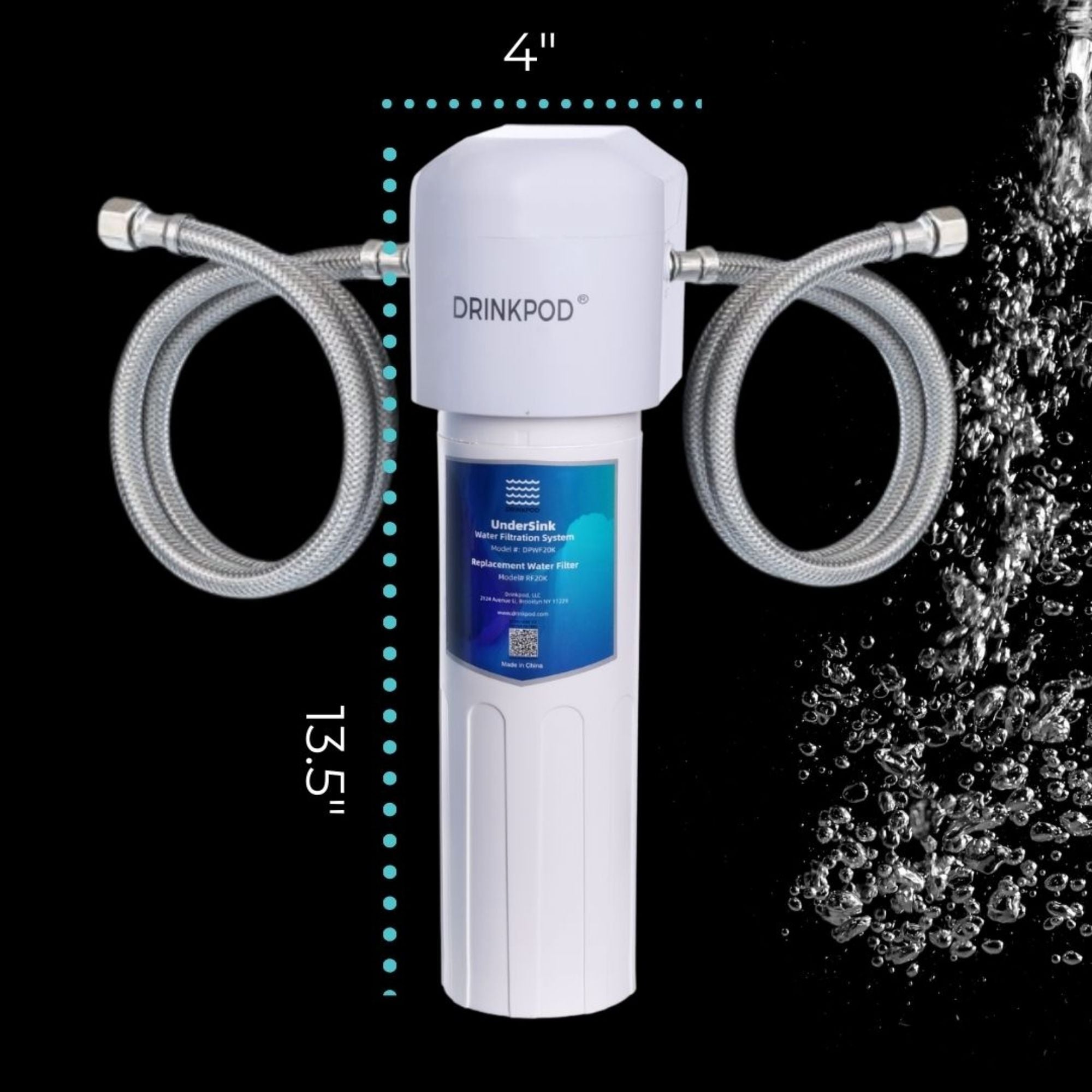 Under Sink Drinking Water Filter System, 3 Years or 20K Ultra High