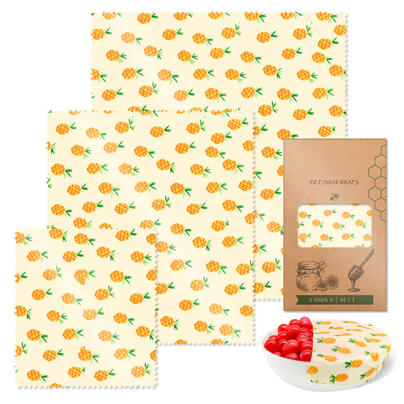 Beeswax Preservation Cloth Preservative Film Recyclable Food Packaging
