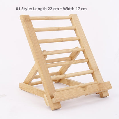 Desktop Phone Stand Bamboo Tablet Adjustable Angle