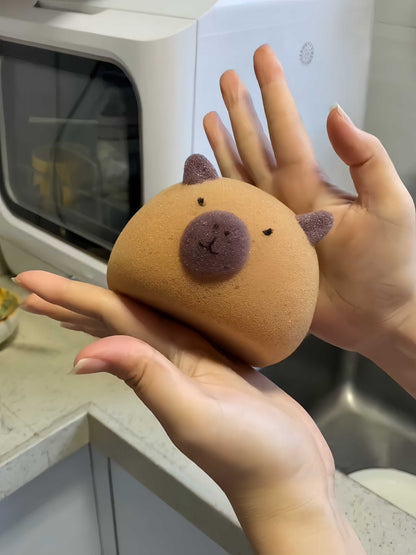 Kitchen Cartoon Capabala Dish-washing Sponge