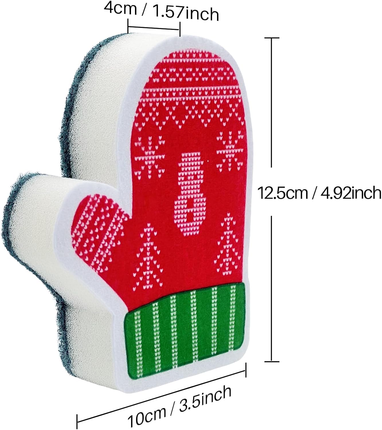 Kitchen Sponges For Dishes, Non-Scratch Dish Sponge For Cleaning, Long Lasting Dual-Sided Scrub Sponge, Multipurpose Heavy Duty Kitchen Cleaning Sponges For Kitchen, Bathroom, Sink