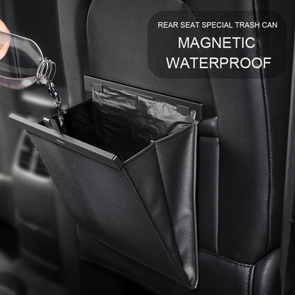 PVC Car Trash Bag Leak-proof Lock Smell Magnetic Car Rubbish Holder Garbage Storage Bag Vomit Bags Trash Bin