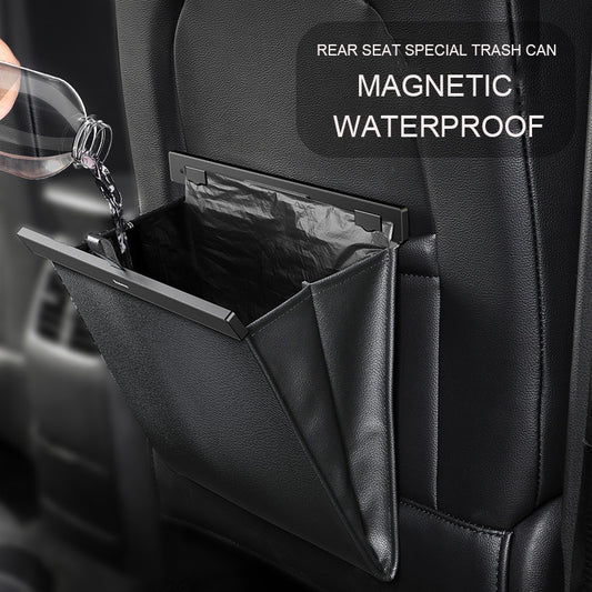 PVC Car Trash Bag Leak-proof Lock Smell Magnetic Car Rubbish Holder Garbage Storage Bag Vomit Bags Trash Bin