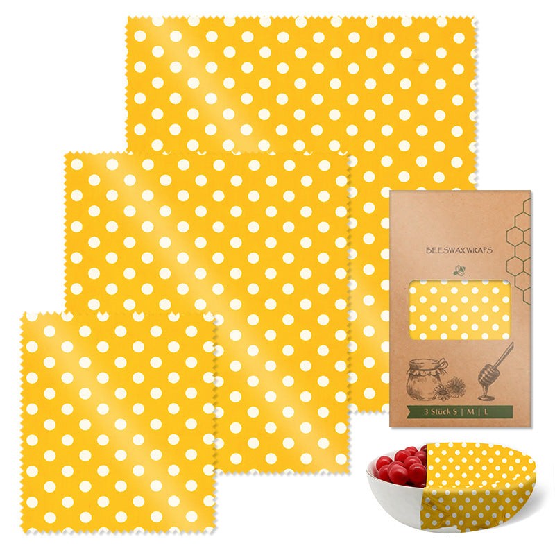 Beeswax Preservation Cloth Preservative Film Recyclable Food Packaging
