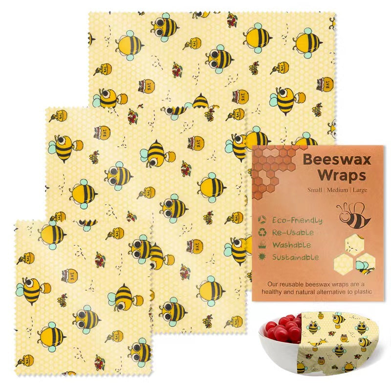 Beeswax Preservation Cloth Preservative Film Recyclable Food Packaging