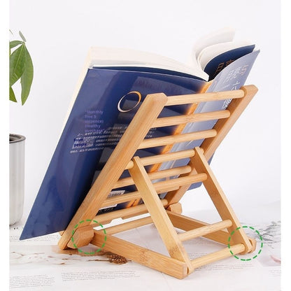 Desktop Phone Stand Bamboo Tablet Adjustable Angle
