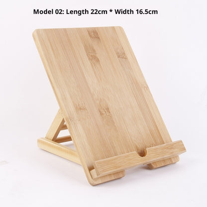 Desktop Phone Stand Bamboo Tablet Adjustable Angle