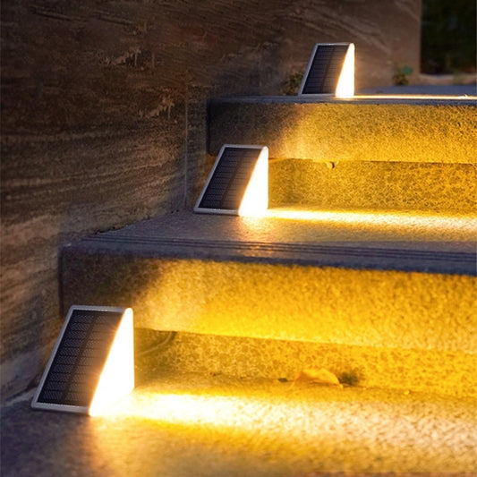 Solar-powered Step Lights  Outdoor Waterproof Triangular