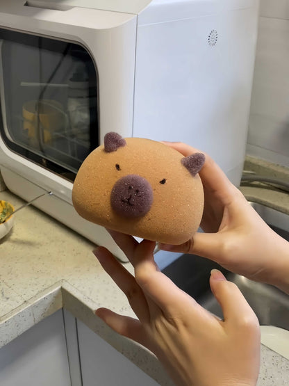 Kitchen Cartoon Capabala Dish-washing Sponge