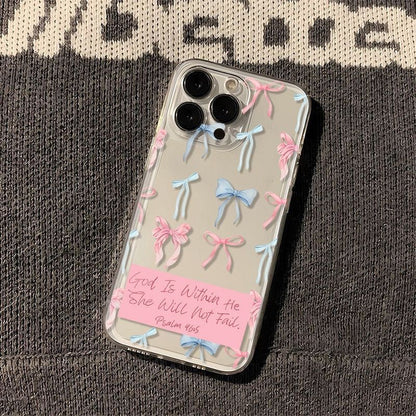 Compatible With Bow-shaped English Phone Cases