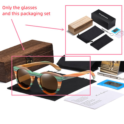 Wooden Polarized Bamboo Sunglasses
