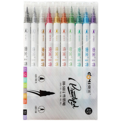 Hand-painted Multifunctional Refillable Soft Tip Calligraphy Pen