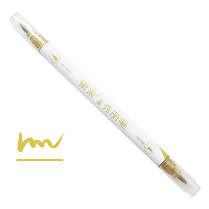 Hand-painted Multifunctional Refillable Soft Tip Calligraphy Pen
