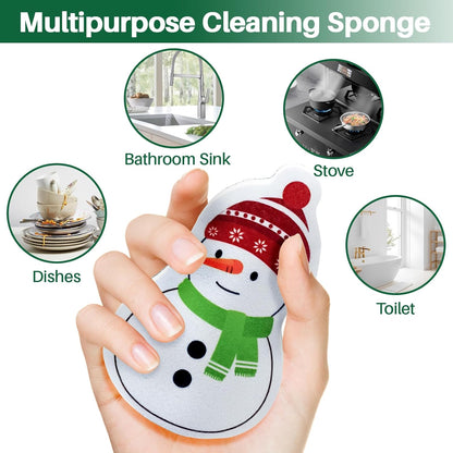 Kitchen Sponges For Dishes, Non-Scratch Dish Sponge For Cleaning, Long Lasting Dual-Sided Scrub Sponge, Multipurpose Heavy Duty Kitchen Cleaning Sponges For Kitchen, Bathroom, Sink